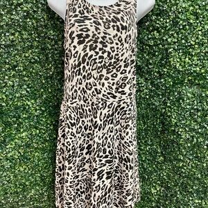 H&M Leopard Print Dress - Black and Cream